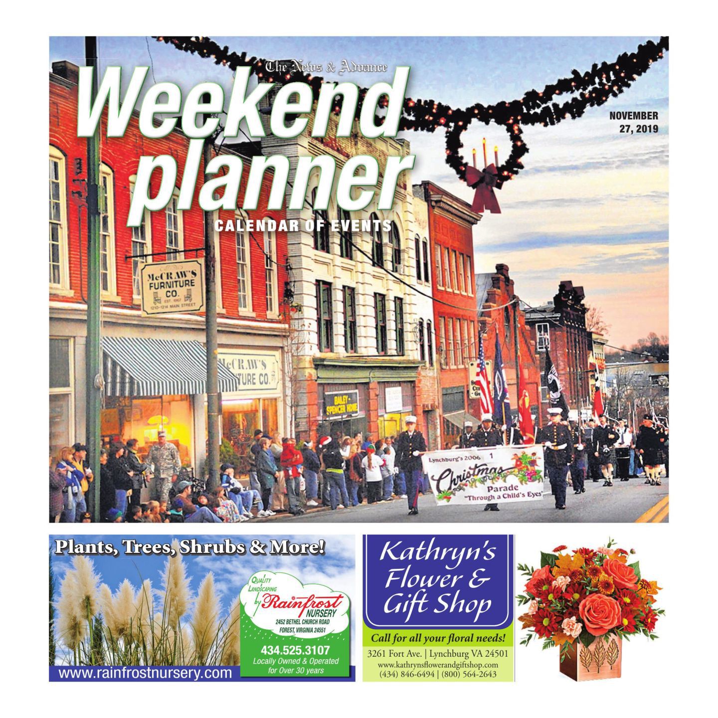 11 - Nov. 27 - Holiday events